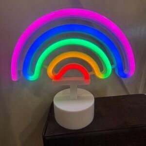 Cute Rainbow Neon Style Lamp Novelty Light